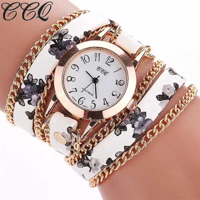 CCQ Flower Leather Bracelet Watches Fashion Women Dress Watches Quartz Watch Rel CCQ Flower Leather Bracelet Watches Fashion Women Dress Watches Quartz Watch Rel