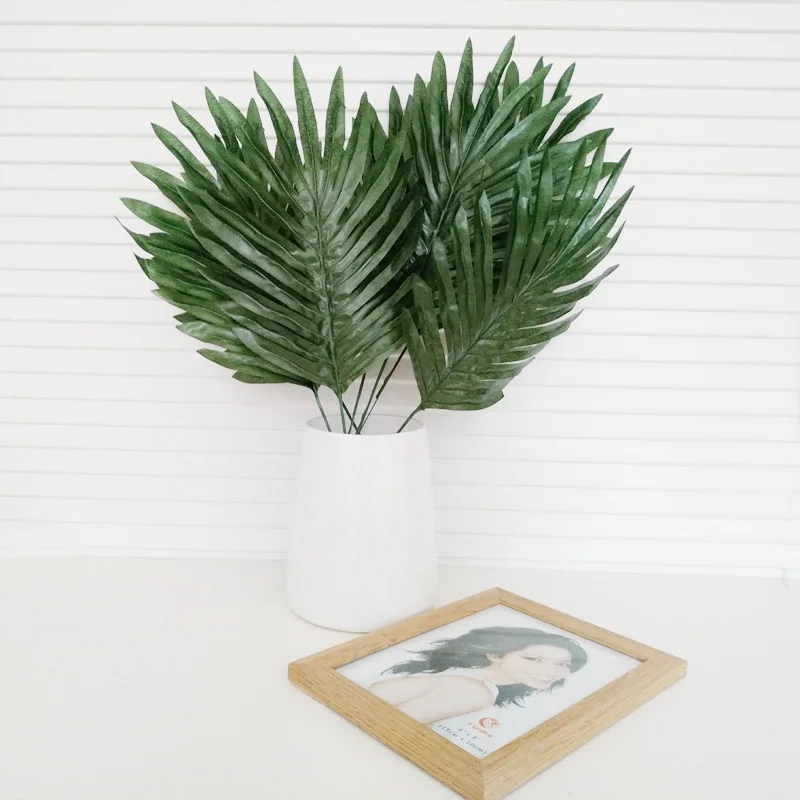 

1PC Hawaii Jungle Artificial Tropical Palm Leaves Hawaiian Luau Party Decorations Beach Flamingo Wedding Party Home garden decor