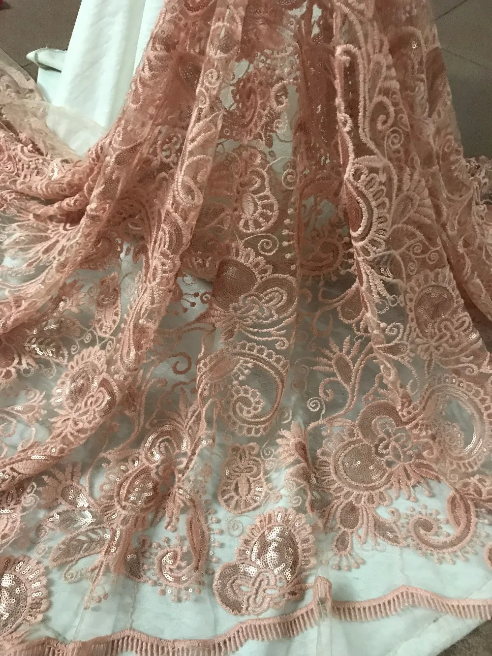 net lace gown