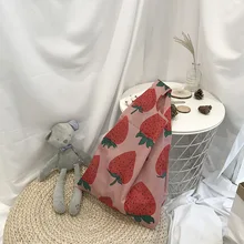 Многоразовая зеленая хозяйственная сумка для покупок с фруктами, сумка-тоут для покупок, хлопковая тканая Сетчатая Сумка, сетчатый карман