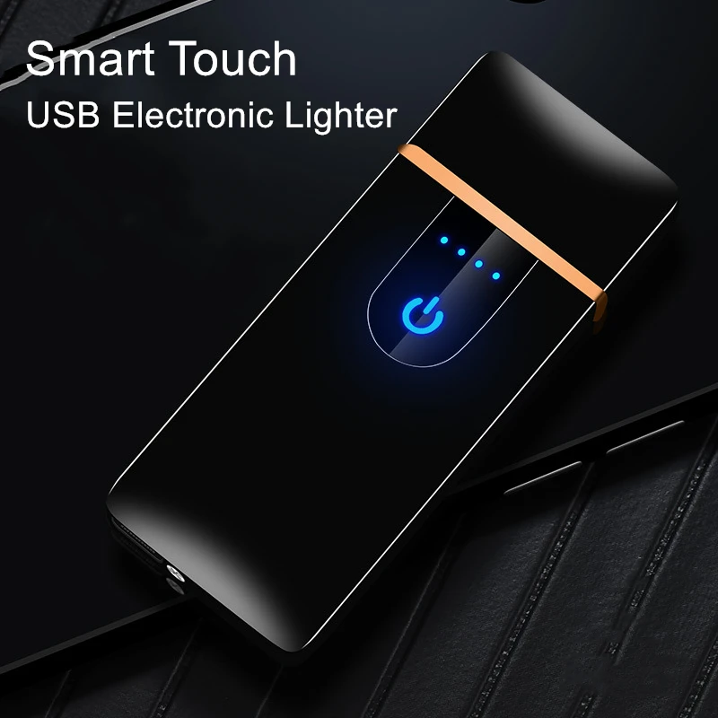 Электронная зажигалка на палец с USB креативная беспламенная плазменная турбо