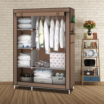 

Dustproof Moistureproof Furniture When the quarter wardrobe DIY Non-woven fold Closet Portable Storage Cabinet Multifunction