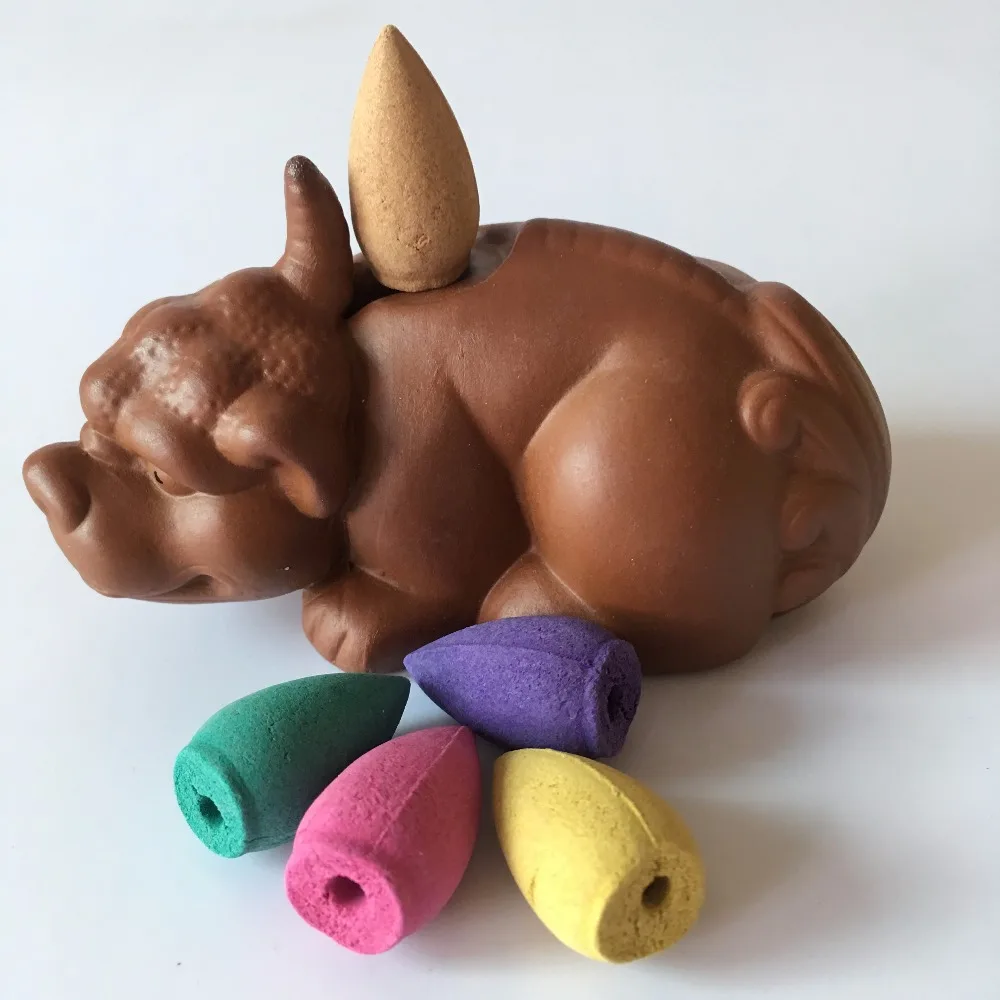 Керамическая курильница с 5 насадками для благовоний 1 шт.|ceramic burner|ceramic censerincense