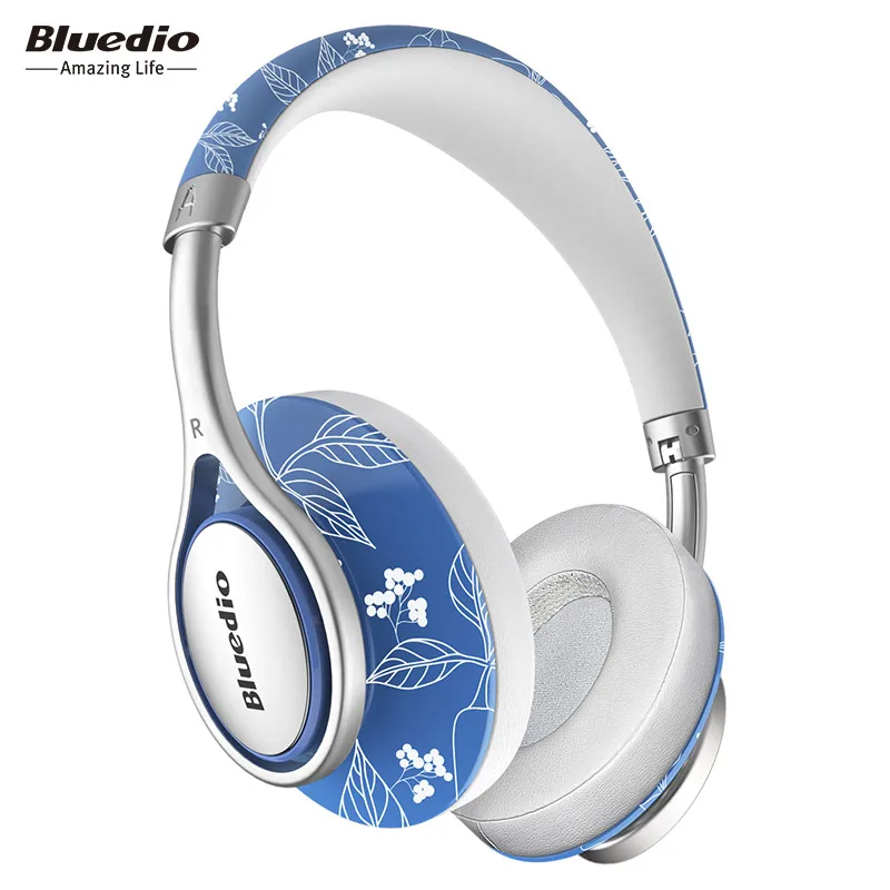 Bluedio A2 Air Mini портативная Bluetooth гарнитура модные беспроводные наушники для музыки и телефона с микрофоном наушники - Цвет: blue and white china