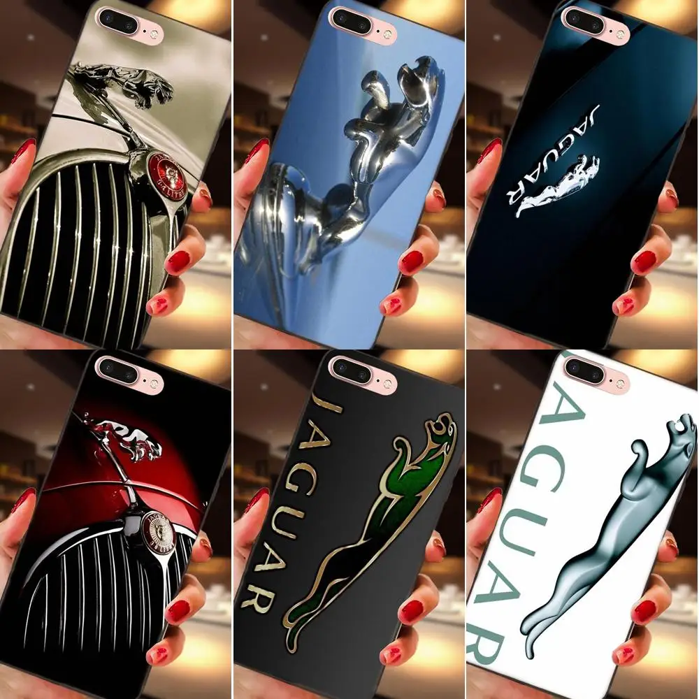 

Jaguar Car Mark Pattern Soft Silicone TPU Black Design Customized For Apple iPhone X XS Max XR 4 4S 5 5S SE 6 6S 7 8 Plus