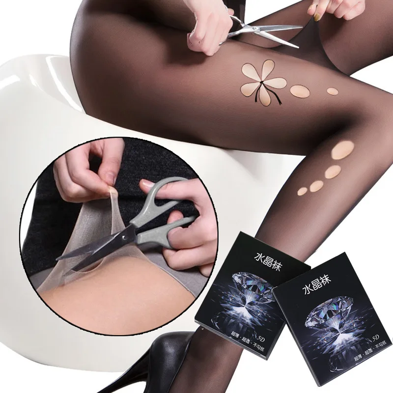 

KingDeng Stockings 5D Pantyhose Sexy for Women Party Hose Japanese Crystal Stockings Popsock Korean Style Fashion Office Wear