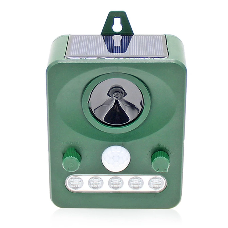 

Outdoor Solar Ultrasonic Animal Control Garden Use Flashing Fox Bats Birds Dogs Cats Repeller