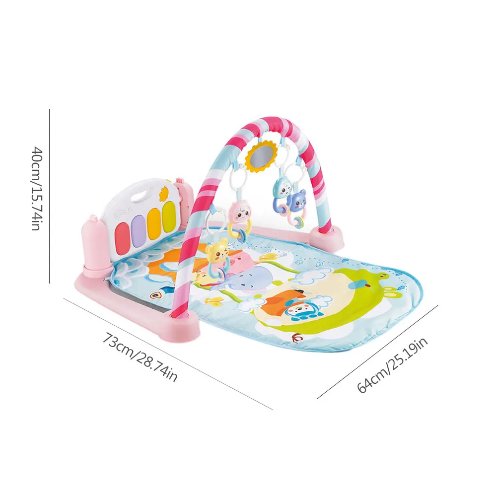 Esteira do Jogo do Bebê Quadro de Fitness Pedal do Piano Brinquedo para Recém-nascidos Musculação Música Tapete Cobertor Ginásio Atividade Pontapé Jogar Lay Sentar Bebês 3 Cheap Academia de bebê