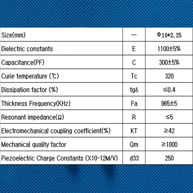Ультразвуковой Пьезоэлектрический керамический диск 10X2 25 мм PZT8