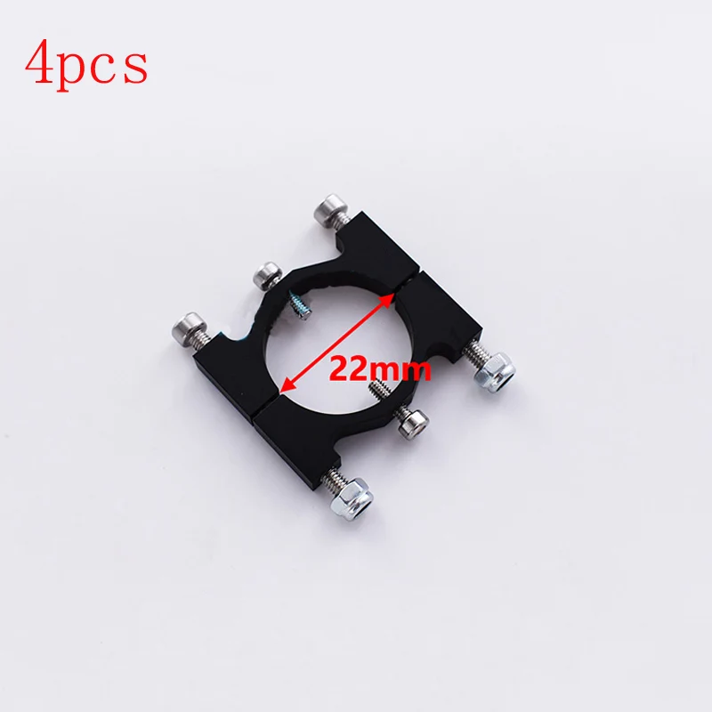 4pcs CNC Aluminum 22mm Tube Clamp Motor Mount Fixture Clip Holder DIY Parts for Agriculture Plant Protection Drone Multicopter