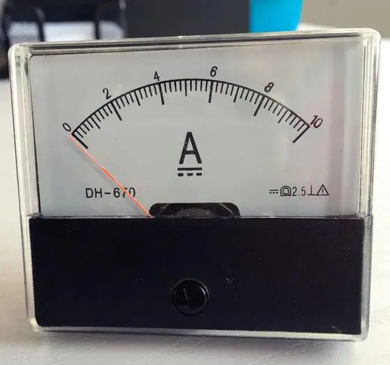 

DH-670 DC 0-10A Analog Amp Panel ammeter pointer type current meter panel