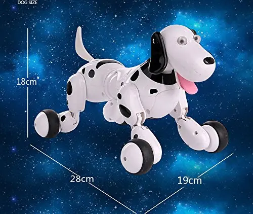 HappyCow 2.4G Wireless RC Dog Remote Control Smart Dog Electronic Pet Educational Children's Toy Dancing Robot Dog