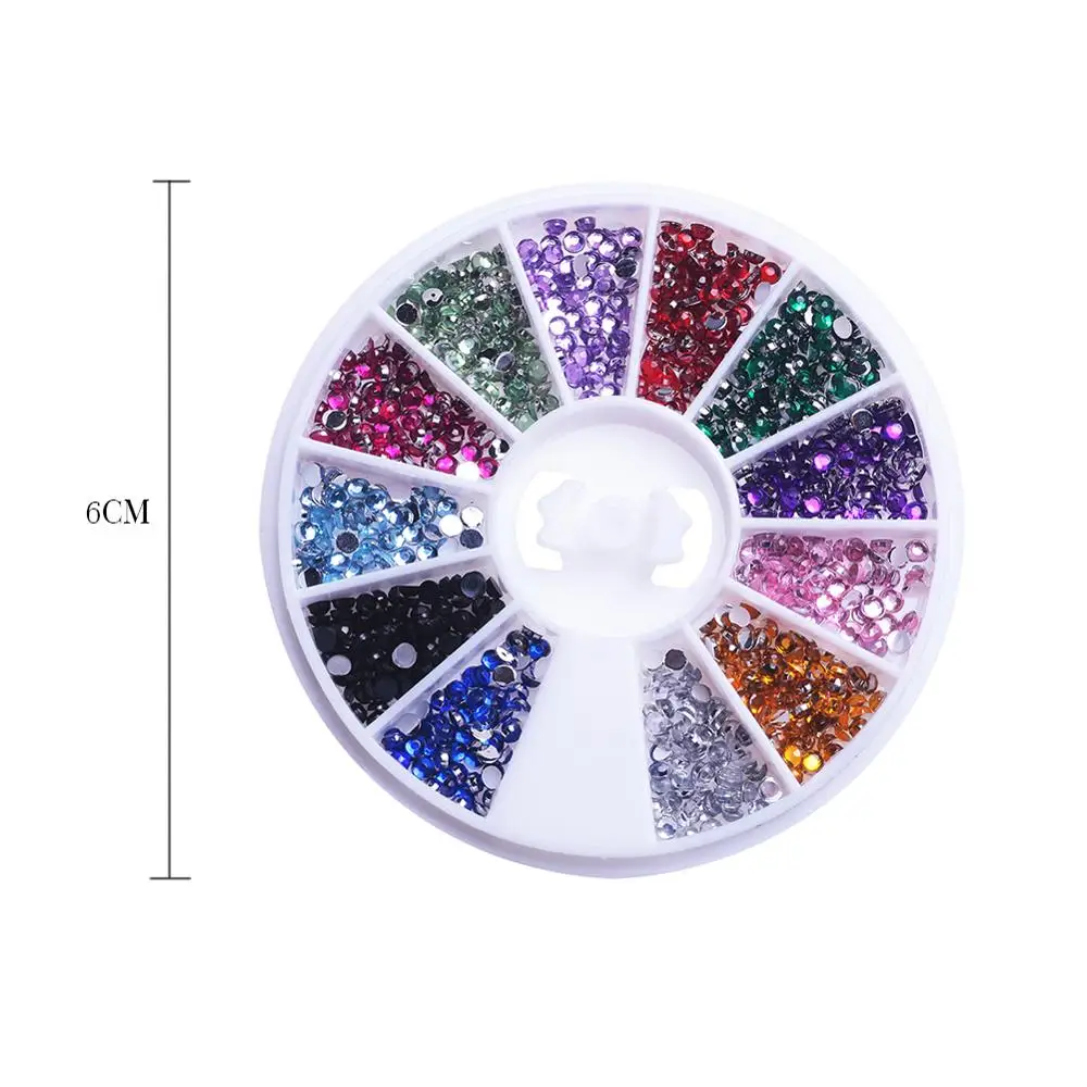 Wheel Crystal Mixed Color Stone Nail Rhinestone 3D Nail Art Decoration Accessories Irregular Beads DIY Design Manicure Diamond