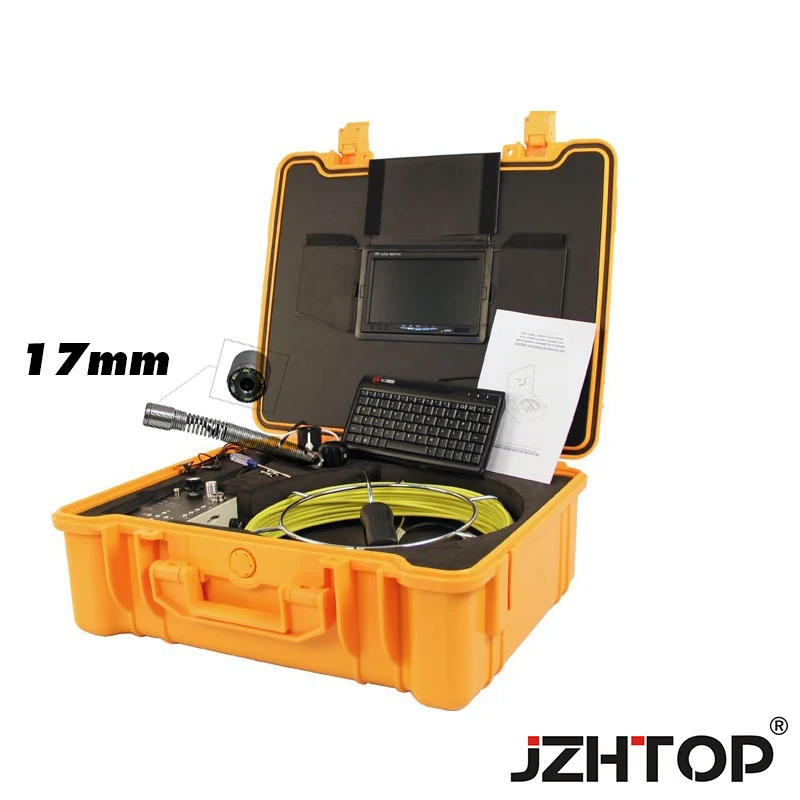 17mm pipe drain sewer wall well video inspection camera system