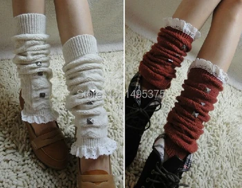 

60pairs/lot Lolita style Trim Crochet Knit Legwarmers Leg Warmers Boot Knee Socks
