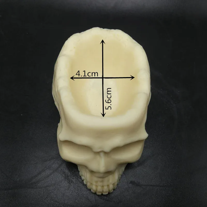 3D череп силиконовые формы Горшечное растение, шоколад, пепельница ваза Плесень DIY гипса цемента бетона силиконовые формы