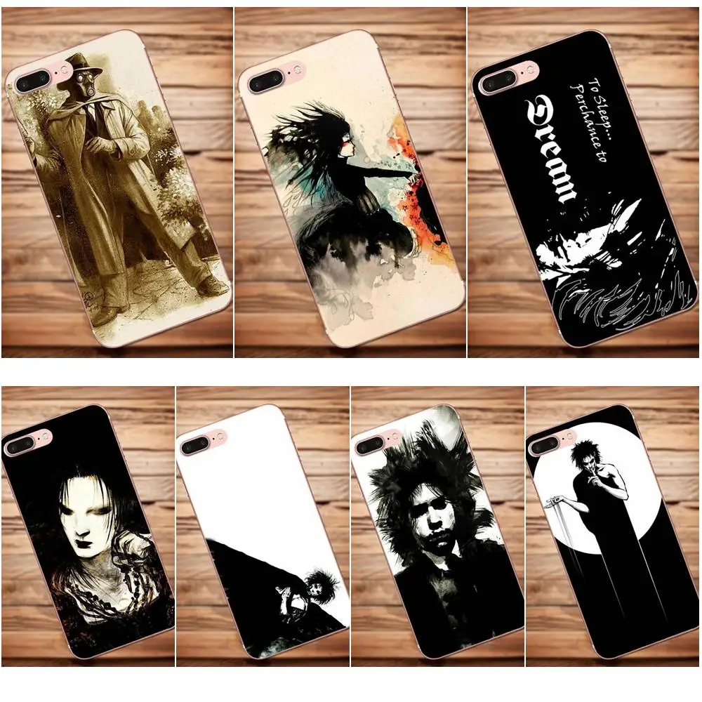 

Vvcqod Sandman Comics TPU Cases For Apple iPhone X 4 4S 5 5C 5S SE 6 6S 7 8 Plus For Moto G G2 G3