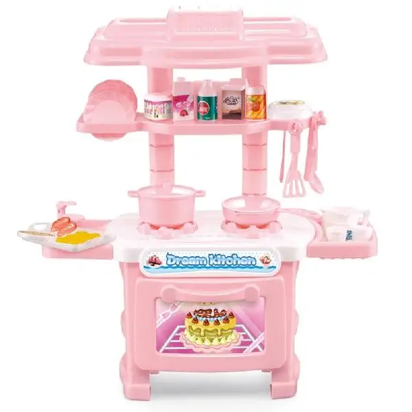 LeadingStar мини пластиковый Simulaton кухонный набор со столовыми принадлежностями кухонная утварь игровой Домашняя игра реквизит Детский Рождественский подарок - Цвет: Pink