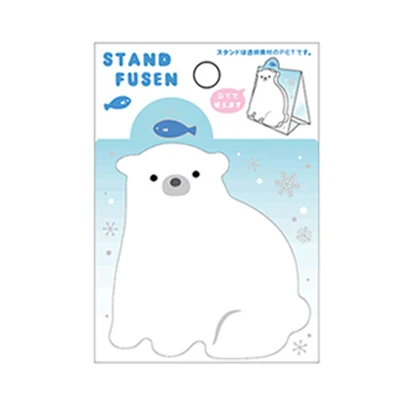 1 x polar bear shell stand memo pad клейкая бумага для заметок наклейка кавайный блокнот канцелярские принадлежности pepalaria офисные школьные принадлежности - Цвет: 04