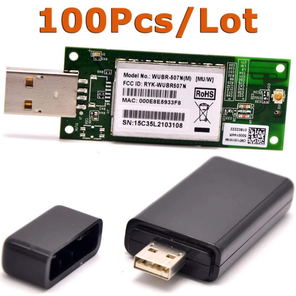 100Pcs/Pack Wholesale RaLink RT3572 2.4GHz & 5GHz 300Mbps Wireless USB WiFi Adapter + PCB