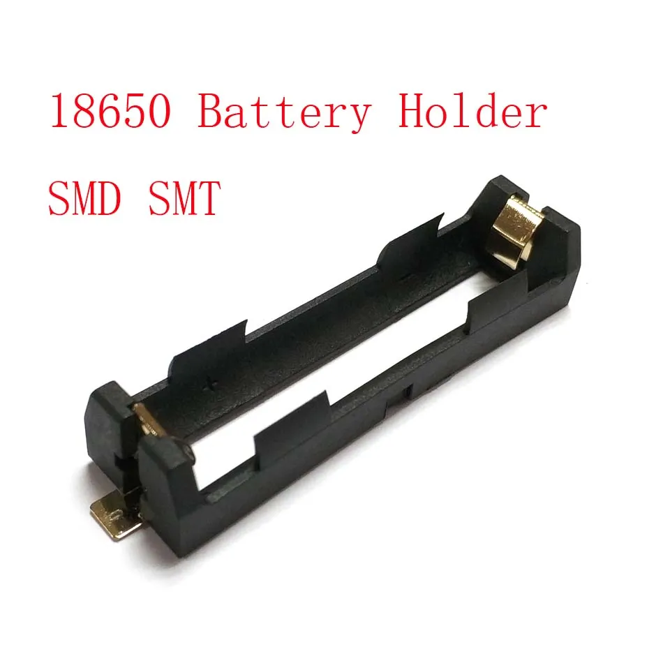 Высококачественная батарея SMD SMT с держателем батареи 18650 бронзовые значки Корпус