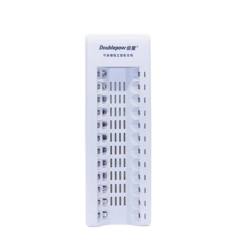 

12 slots DP-K12 multifunction smart automatic fast charger for all 1.2V AA/AAA rechargeable batteries charging mixed optionally