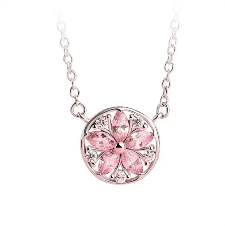 

Best Quality 100% 925 sterling silver Original Crystals From Swarovski Pendant Necklaces Women Handmade Maxi Collares