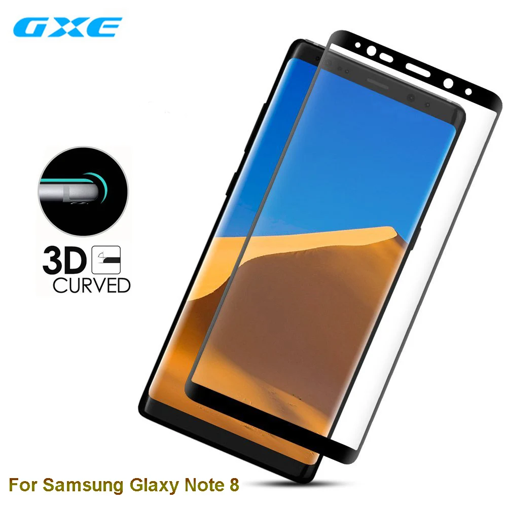 

For Samsung Galaxy Note 8 S8 Plus 3D Curved Full Coverage Tempered Glass Film J3 J5 J7 A3 A5 A7 2017 S6 S7 Edge Screen Protector