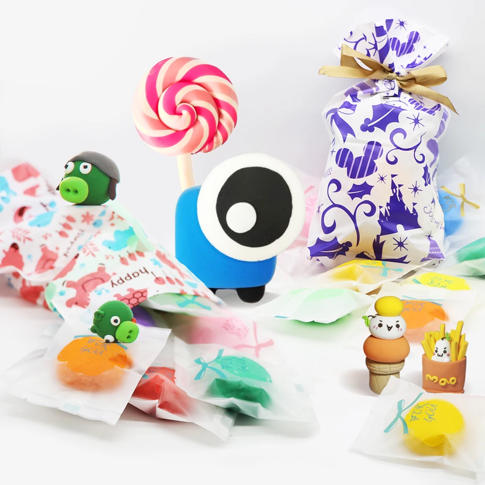 

12 colors Clay Soft Slime Paper Clay Plasticine Drawing Slime Polymer 2019 new candy bag packaging