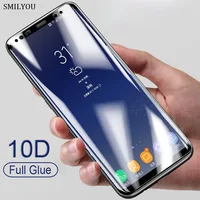 Volle Kleber 10D Glas Für Samsung Galaxy S10 S8 S9 Plus Schutz Glas für Samsung Note 9 Screen Protector Volle abdeckung S10 Plus