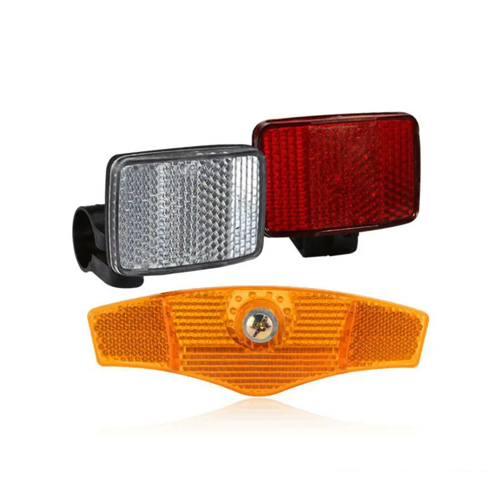 Top 1 Pcs Bicycle Front Rear Reflective Lens MTB Road Bike Automatic Reflectors Cycling Warning Light Cycling Safety Accessories 2