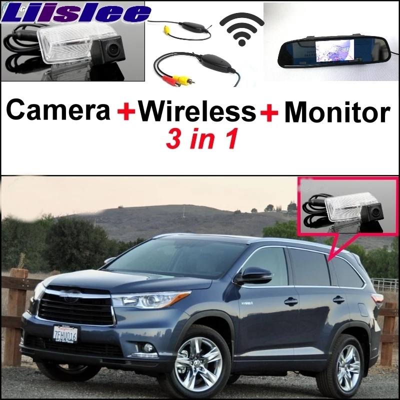 Liislee Special Camera + Wireless Receiver + Mirror Monitor DIY Backup Parking System For TOYOTA HighLander XU50 MK3 2013~2017
