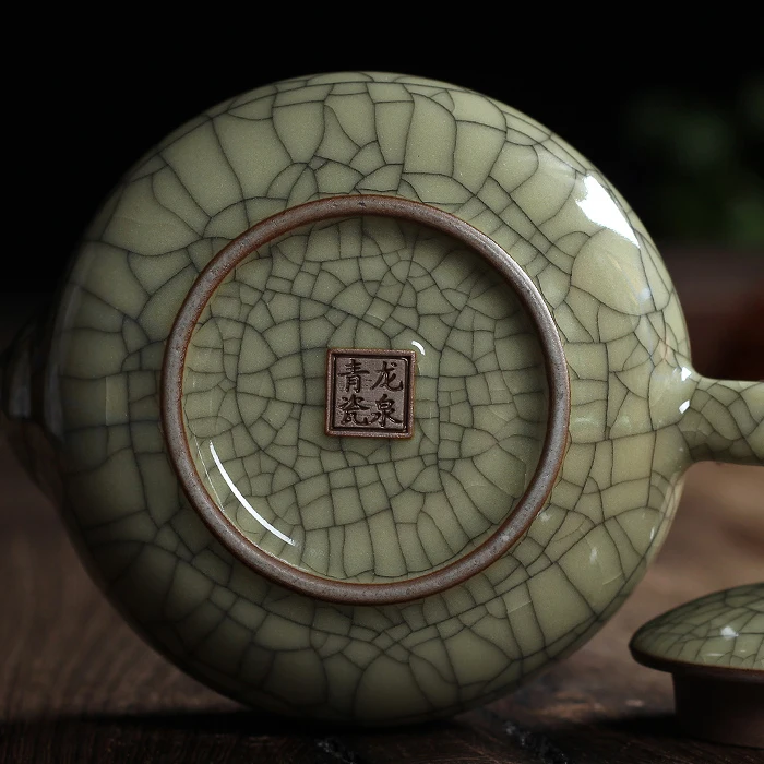 Чайный сервиз хрустящая глазурь Ge Kiln Longquan Celadon Zisha Ceramics китайский чайник для чая