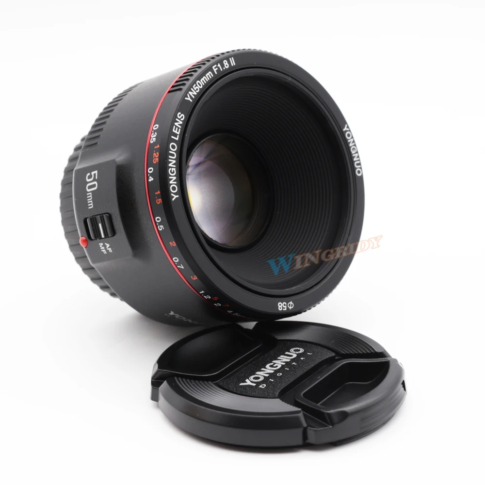 YN50mm F1.8 II большой апертуры Автофокус Объектив YONGNUO для Canon эффект боке объектив камеры для Canon EOS 70D 5D2 5D3 DSLR