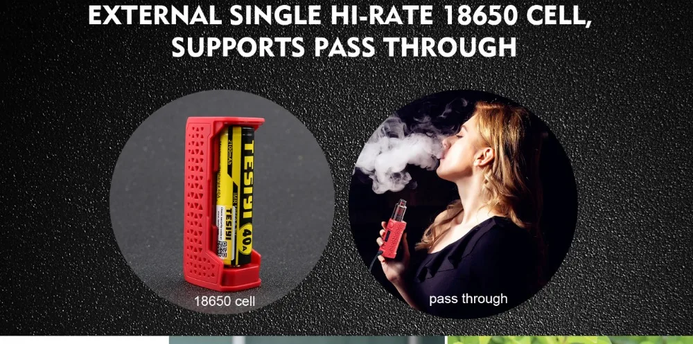 Original Teslacigs Tesla WYE II 86W Kit 86W Mod WYE 2 Vape and 4ML Citrine 24 Tank with T-X5 Coil Electronic Cigarette Vaporizer 01 (12)