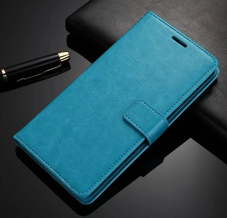 Роскошный кожаный кошелек с чехлов из термопластичного полиуретана(TPU) на телефоны для Samsung Galaxy J3, J5, J7 года A3 A5 A7 A310 A510 A710F S6 S7 Edge PLUS - Цвет: SKY BLUE