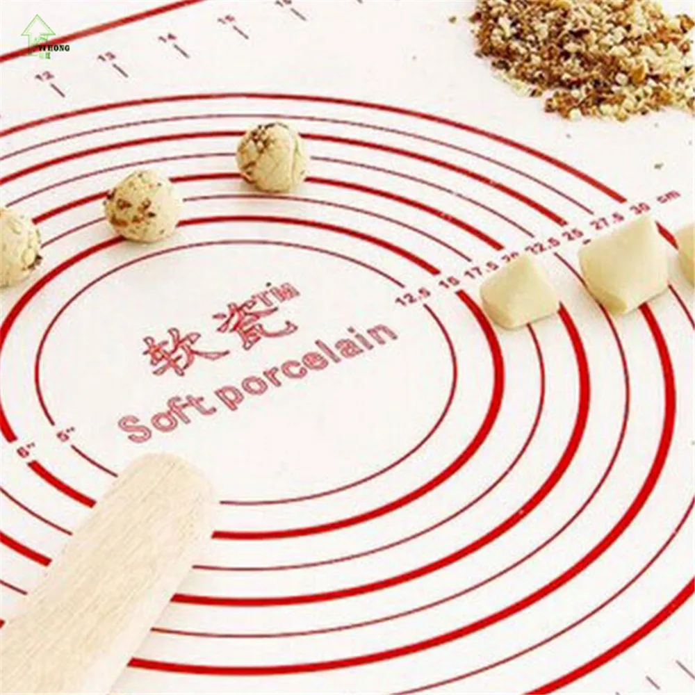 

YI HONG 60*40cm Platinum Silicone Dough Mat Glass Fiber Reinforced Nonstick Can Put the Oven Pasta Tools Cookware A1631c