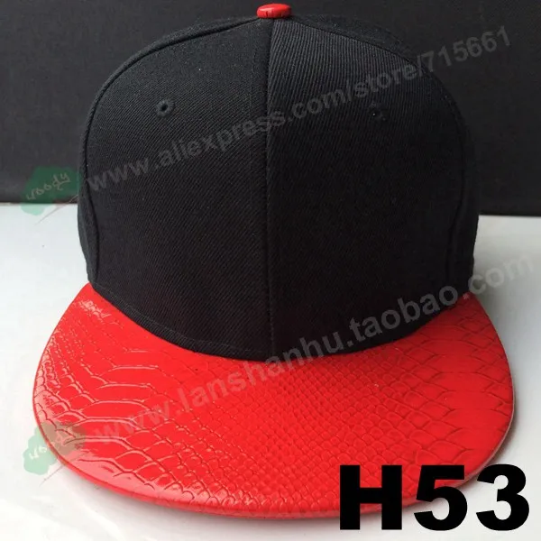 Кожаный бренд Snapback шляпы регулируемые бейсболки леопардовые кожаные хип хоп винтажные треугольные - Цвет: 4