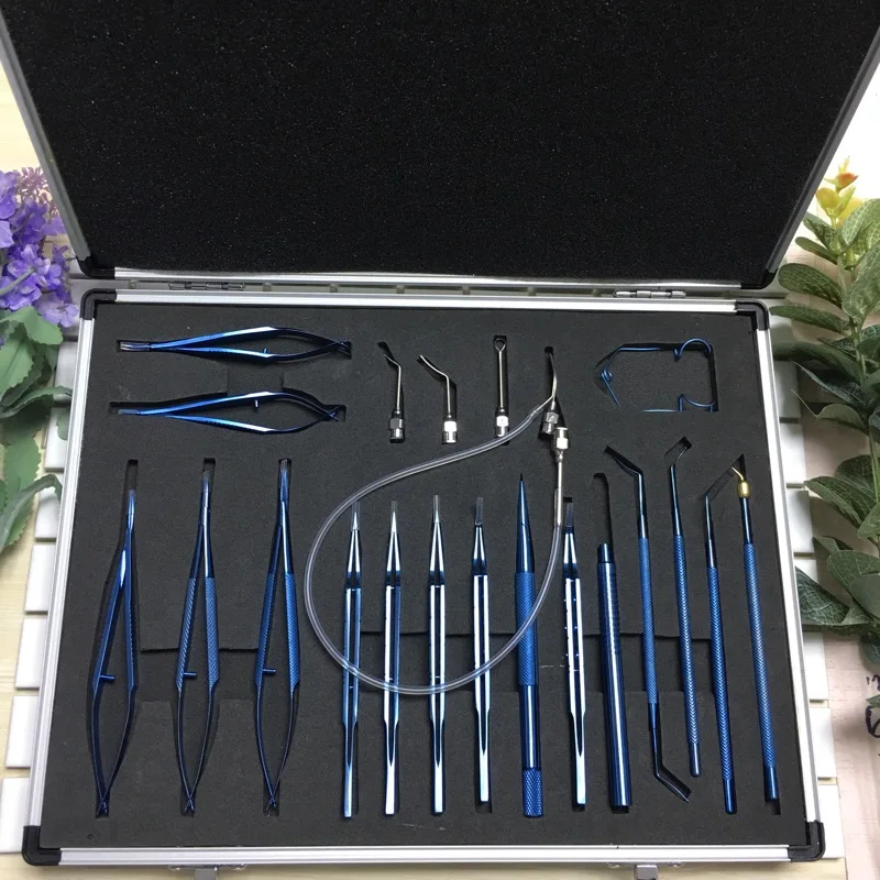 Ophthalmic Surgical Instruments Set Titanium Cataract Eye Handtool for
