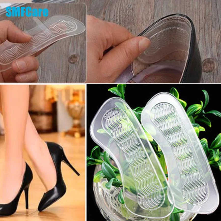 Shoe Foot Care Invisible Pads Back Liner Insoles Cushion Heel Silicone Gel
