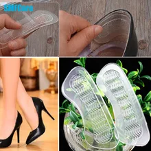 1Pair Rearfoot Invisible Silica Gel Anti-Slip High Heel Shoes Cushions Gel Heel Back liner Dance Shoes Silicone Insoles Z05701