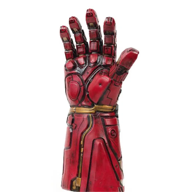 Высокое качество Мстители эндшпиль супергерой Железный человек Тони Старк драгоценный камень Бесконечность рукавицы косплей перчатки танос светодиодный латексные перчатки новинка