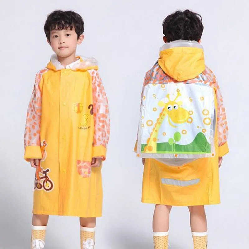 Детский дождевик 2019 для мальчиков и девочек Плащ студентов плащ с школьные ранцы