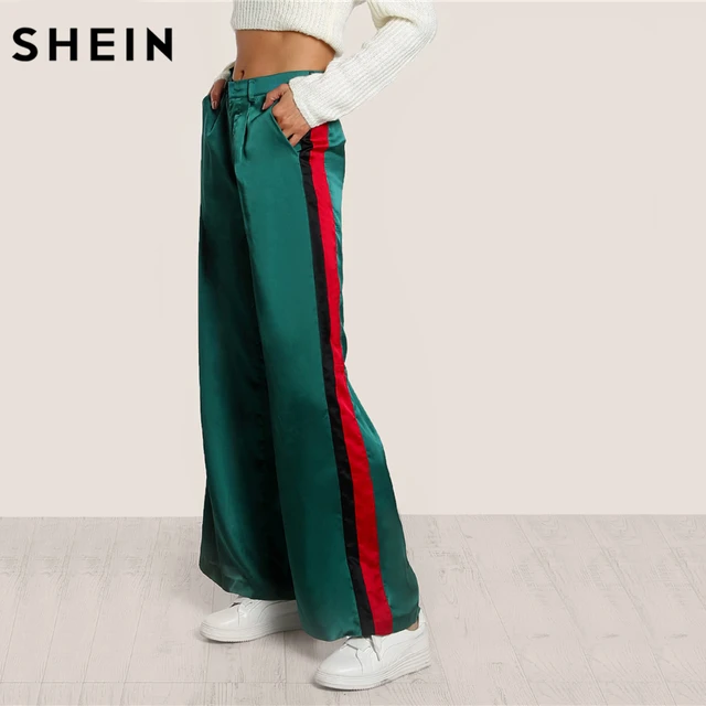 shein striped trousers