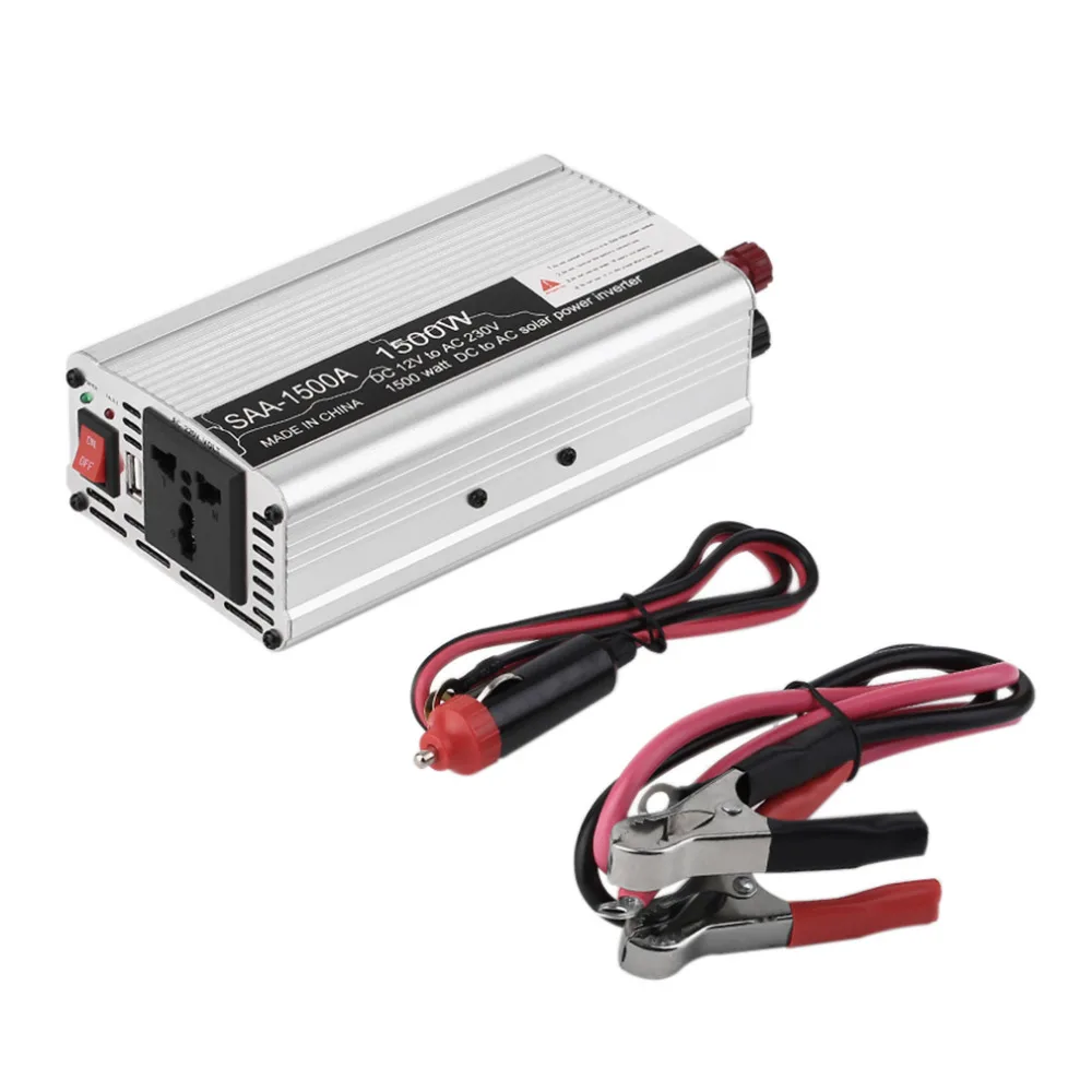 

New DC 12V to AC220V Car Inverter Adapter 1500W Inverter Car Vehicle Voltage Inversor