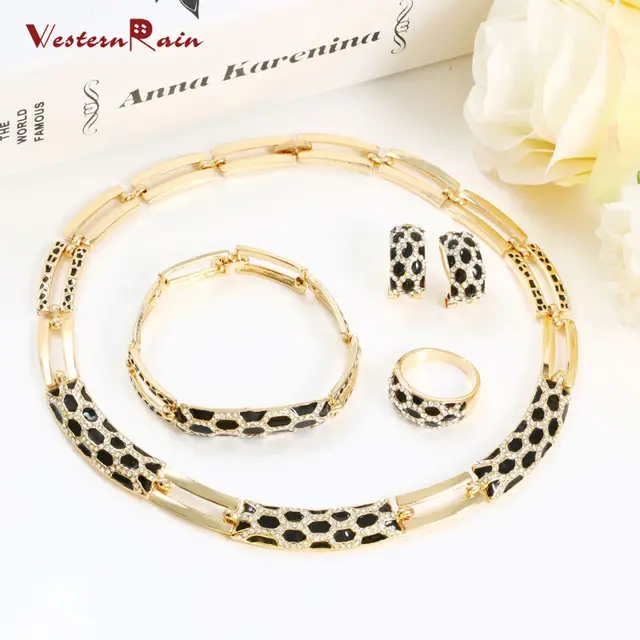 Charms Bijoux Collier Pour Les Femmes Dubai Or Couleur Plaqué Collier Ras Du Cou Déclaration Bijoux