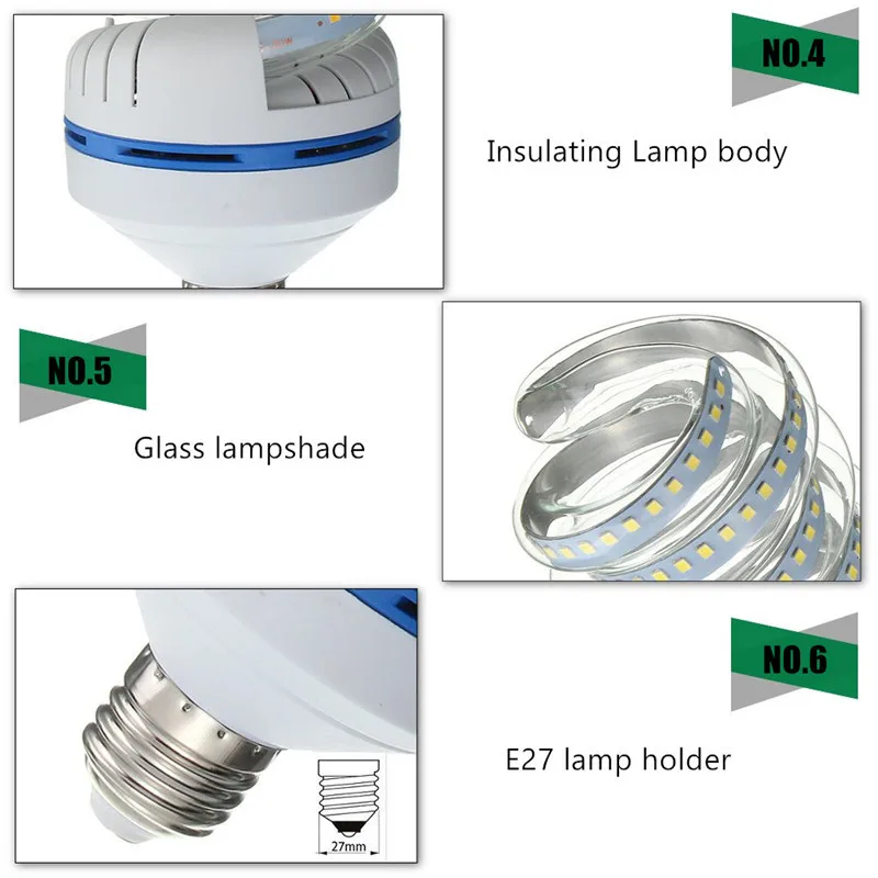 0415 Spiral LED Corn bulb lamps lightings lights 6