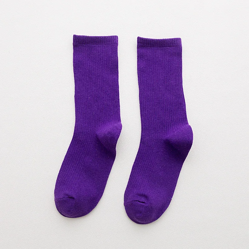 1 пара, новые высококачественные женские повседневные хлопковые удобные короткие носки в полоску ярких цветов в стиле Харадзюку забавные складывающиеся носки - Цвет: N