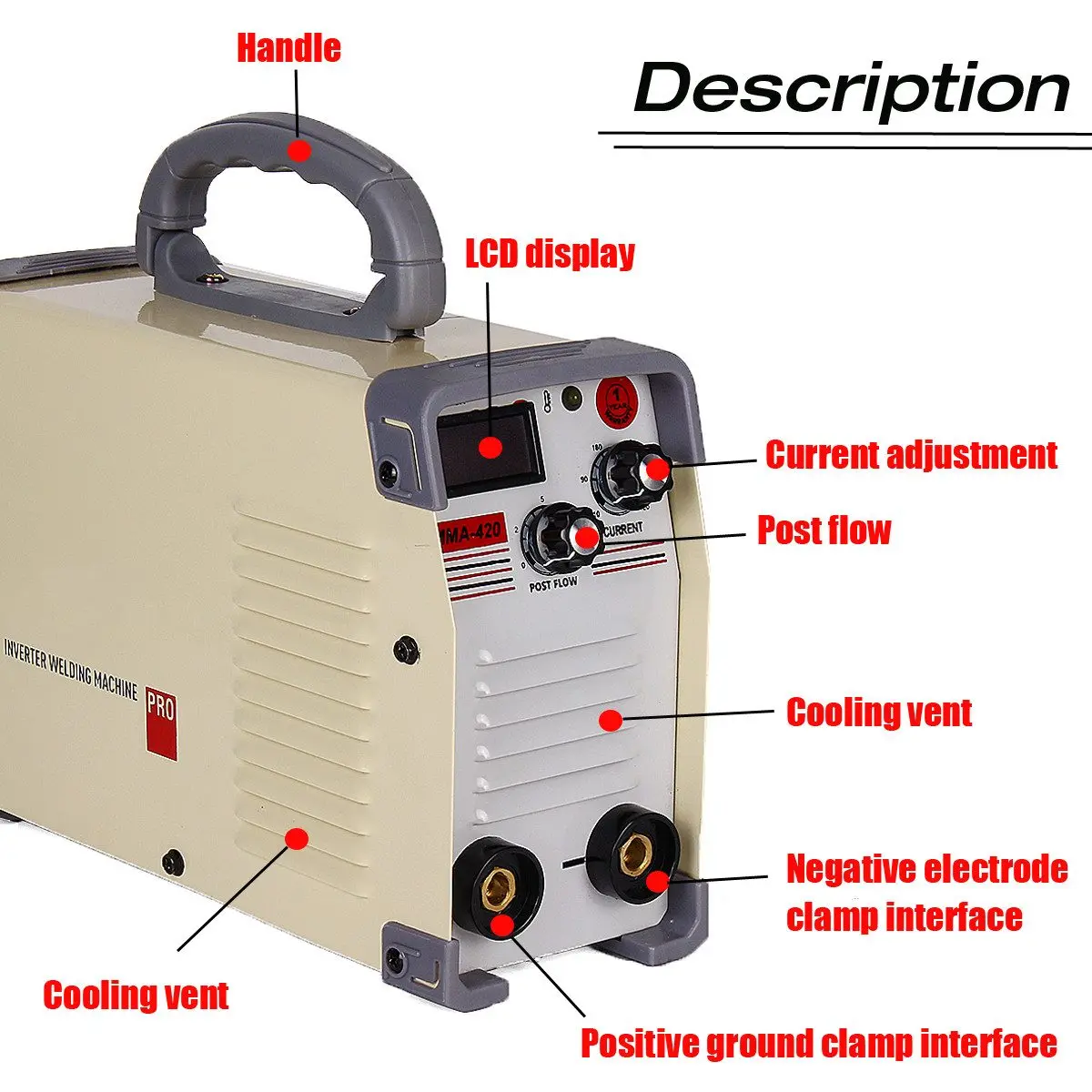 US $92.25 220V AC 10A420A Handheld Mini DC Inverter ARC Welder IGBT MMA Welding Machine for Welding Working Welder Inverter Machine Tool