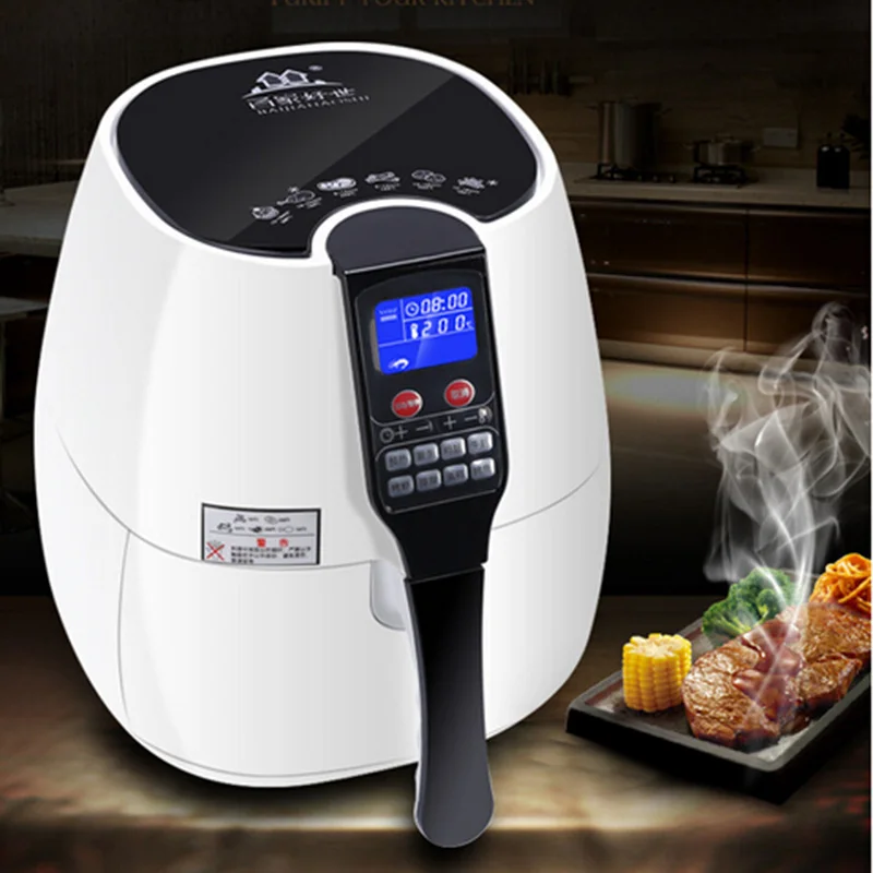 YONTREE 1PC 110V Electric Hot Dry Fryer Oil Less Air Fryer Detachable